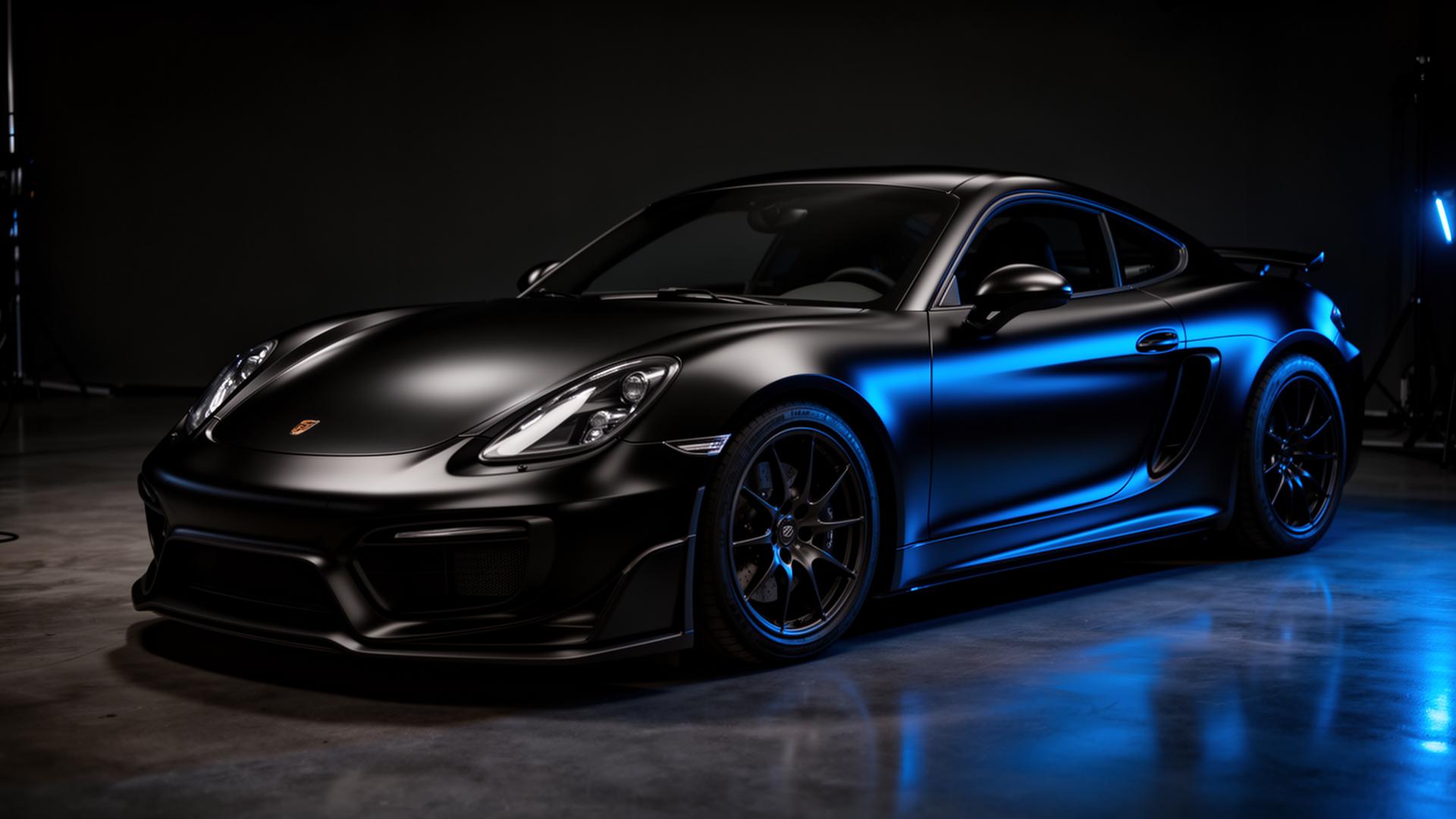 Premium wrapped sports car